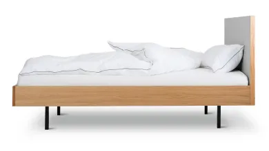 Bett Unidorm Grau