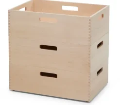 Holzkiste zu Schubladenregal Stellage zwei