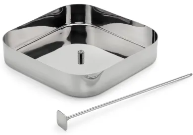 Italienisches Pendeltablett Edelstahl