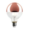 LED-Kopfspiegellampe Globe, Kupfer