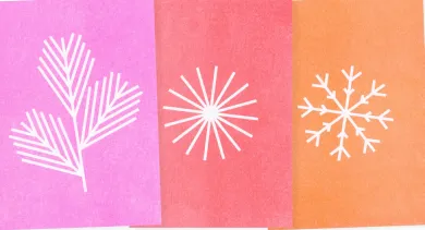 Postkarten-Set Riso Winter