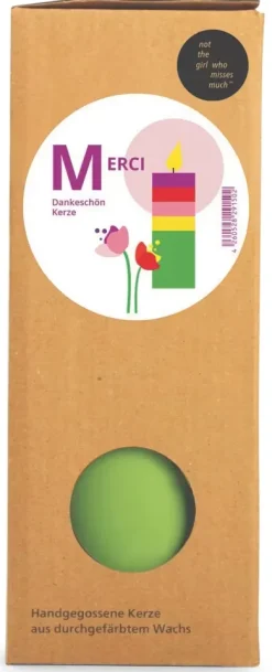 Stumpenkerze Merci